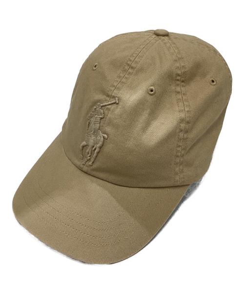POLO RALPH LAUREN（ポロ・ラルフローレン）POLO RALPH LAUREN (ポロ・ラルフローレン) CLS SPRT CAP/ロゴキャップ ベージュの古着・服飾アイテム