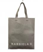 MM6 Maison Margielaエムエムシックスメゾンマルジェラ）の古着「ジャパニーズ ミラノトートバッグ」｜シルバー