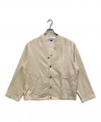 UNIVERSAL PRODUCTS.ユニバーサルプロダクツ）の古着「Phatee Hemp Sweat Cardigan　（ファティー ヘンプ スウエット カーディガン）　」｜アイボリー