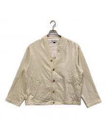 UNIVERSAL PRODUCTS.（ユニバーサルプロダクツ）の古着「Phatee Hemp Sweat Cardigan　（ファティー ヘンプ スウエット カーディガン）　」｜アイボリー
