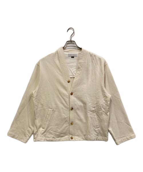 UNIVERSAL PRODUCTS.（ユニバーサルプロダクツ）UNIVERSAL PRODUCTS. (ユニバーサルプロダクツ) Phatee Hemp Sweat Cardigan　（ファティー ヘンプ スウエット カーディガン）　 アイボリー サイズ:3の古着・服飾アイテム