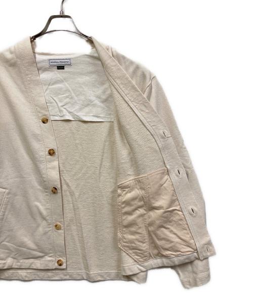 UNIVERSAL PRODUCTS.（ユニバーサルプロダクツ）UNIVERSAL PRODUCTS. (ユニバーサルプロダクツ) Phatee Hemp Sweat Cardigan　（ファティー ヘンプ スウエット カーディガン）　 アイボリー サイズ:3の古着・服飾アイテム