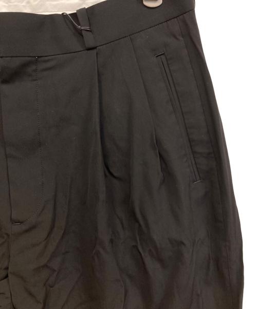A.PRESSE（アプレッセ）A.PRESSE (アプレッセ) 25SS Wool Rayon Wide Trousers ブラック サイズ:2の古着・服飾アイテム