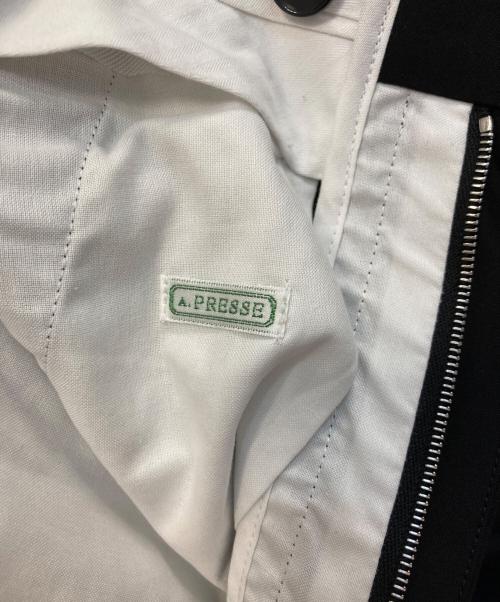 A.PRESSE（アプレッセ）A.PRESSE (アプレッセ) 25SS Wool Rayon Wide Trousers ブラック サイズ:2の古着・服飾アイテム