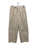A.PRESSEアプレッセ）の古着「25SS High Density Weather Cloth Trousers」｜アイボリー