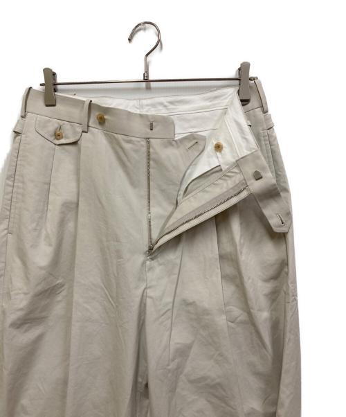 A.PRESSE（アプレッセ）A.PRESSE (アプレッセ) 25SS High Density Weather Cloth Trousers アイボリー サイズ:２の古着・服飾アイテム