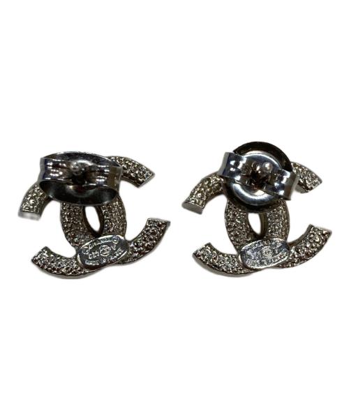 CHANEL（シャネル）CHANEL (シャネル) ココマークストーンピアス シルバーの古着・服飾アイテム