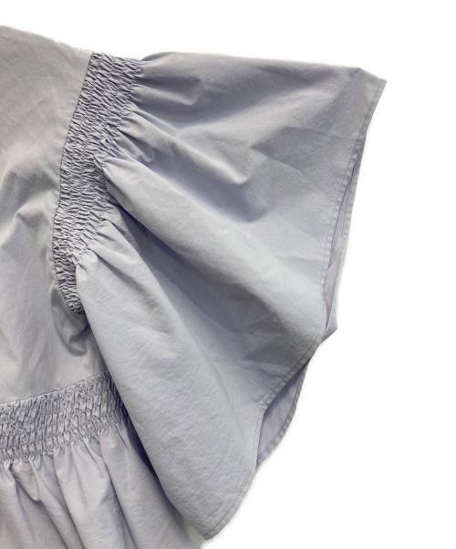 UNITED ARROWS（ユナイテッドアローズ）UNITED ARROWS (ユナイテッドアローズ) 24SSシャーリングブラウス ブルー サイズ:Mの古着・服飾アイテム