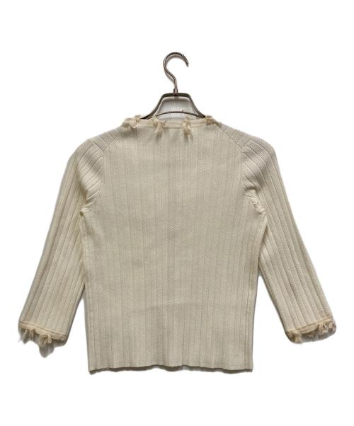 CHANEL（シャネル）CHANEL (シャネル) リボンカーディガン ホワイト サイズ:40の古着・服飾アイテム