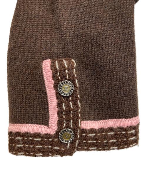 CHANEL（シャネル）CHANEL (シャネル) カシミヤカーディガン ブラウン サイズ:38の古着・服飾アイテム