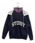 stussy（ステューシー）の古着「ハーフジップスウェット」｜ネイビー