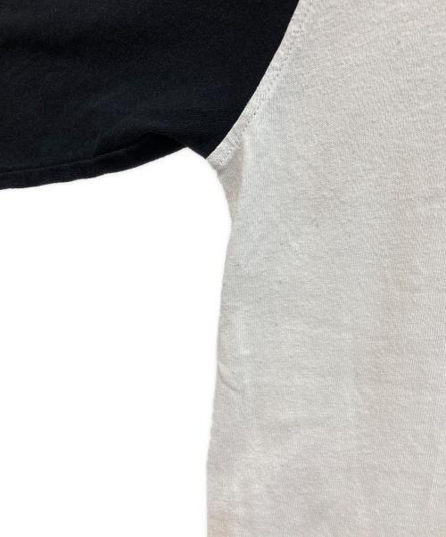 stussy（ステューシー）stussy (ステューシー) 00s ラグランカットソー ホワイト×ブラック サイズ:Mの古着・服飾アイテム