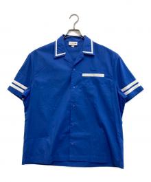 LACOSTE（ラコステ）の古着「バックプリントボーリングシャツ」｜ブルー