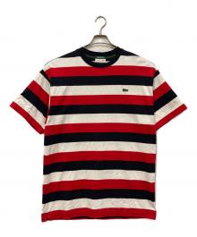 LACOSTE（ラコステ）の古着「ボーダーTシャツ」｜ホワイト×ネイビー