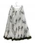 3.1 phillip lim (スリーワンフィリップリム) リボン付アニマルプリントスカート ホワイト×ブラック：18000円