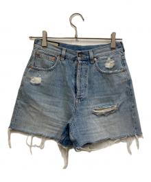 GUCCI（グッチ）の古着「Eco Washed Organic Denim Shorts/ダメージ加工デニムショーツ」｜インディゴ