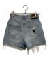GUCCI (グッチ) Eco Washed Organic Denim Shorts/ダメージ加工デニムショーツ インディゴ サイズ:W25：25000円