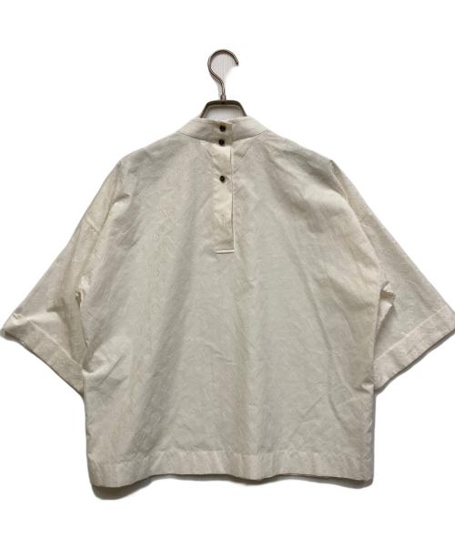 LOUIS VUITTON（ルイ ヴィトン）LOUIS VUITTON (ルイ ヴィトン) モノグラムプルオーバーブラウス ホワイト サイズ:34の古着・服飾アイテム
