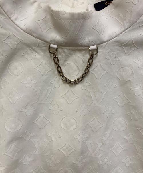 LOUIS VUITTON（ルイ ヴィトン）LOUIS VUITTON (ルイ ヴィトン) モノグラムプルオーバーブラウス ホワイト サイズ:34の古着・服飾アイテム