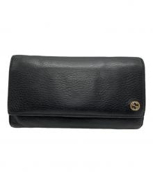 GUCCI（グッチ）の古着「ラウンド長財布」｜ブラック