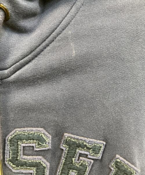DIESEL（ディーゼル）DIESEL (ディーゼル) ダメージロゴジップパーカー ネイビー サイズ:Mの古着・服飾アイテム