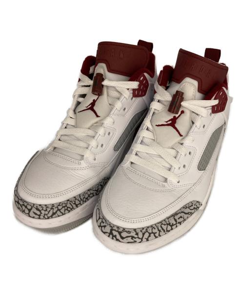NIKE（ナイキ）NIKE JORDAN SPIZIKE LOW WHITE/TEAM RED-WOLF GREY-ANTHRACITE（ジョーダン スパイジーク ロー ホワイト/チームレッド-ウルフグレー-アンスラサイト） サイズ:27の古着・服飾アイテム
