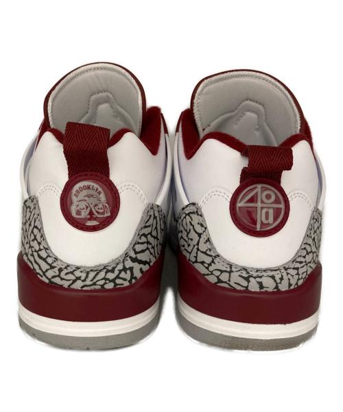 NIKE（ナイキ）NIKE JORDAN SPIZIKE LOW WHITE/TEAM RED-WOLF GREY-ANTHRACITE（ジョーダン スパイジーク ロー ホワイト/チームレッド-ウルフグレー-アンスラサイト） サイズ:27の古着・服飾アイテム