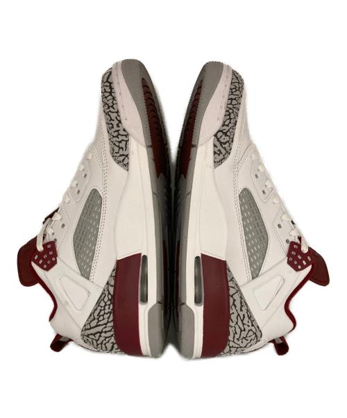 NIKE（ナイキ）NIKE JORDAN SPIZIKE LOW WHITE/TEAM RED-WOLF GREY-ANTHRACITE（ジョーダン スパイジーク ロー ホワイト/チームレッド-ウルフグレー-アンスラサイト） サイズ:27の古着・服飾アイテム
