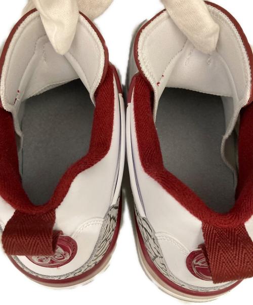 NIKE（ナイキ）NIKE JORDAN SPIZIKE LOW WHITE/TEAM RED-WOLF GREY-ANTHRACITE（ジョーダン スパイジーク ロー ホワイト/チームレッド-ウルフグレー-アンスラサイト） サイズ:27の古着・服飾アイテム