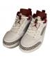 NIKE（ナイキ）の古着「JORDAN SPIZIKE LOW WHITE/TEAM RED-WOLF GREY-ANTHRACITE（ジョーダン スパイジーク ロー ホワイト/チームレッド-ウルフグレー-アンスラサイト）」｜ホワイト×ワインレッド