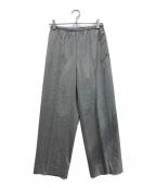 DRAWERドゥロワー）の古着「25AW  フラノイージーパンツ」｜グレー