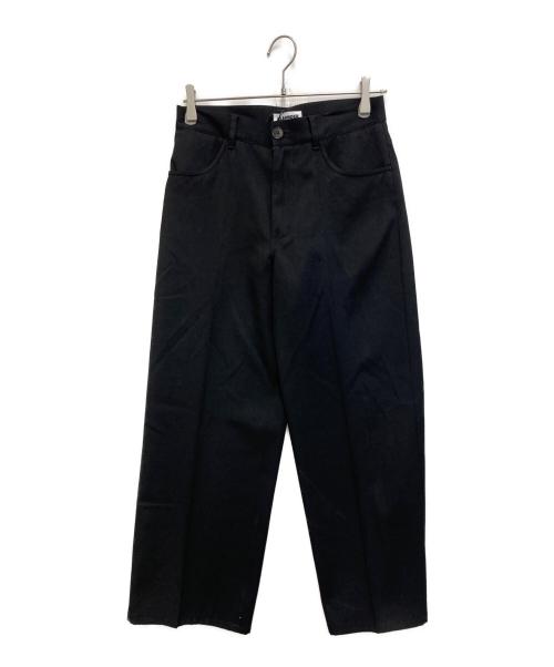 JIL SANDER（ジルサンダー）JIL SANDER (ジルサンダー) ウールスラックス ブラック サイズ:34の古着・服飾アイテム