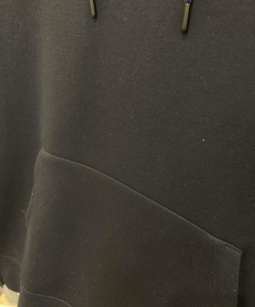 BLACK LABEL CRESTBRIDGE（ブラックレーベル クレストブリッジ）BLACK LABEL CRESTBRIDGE (ブラックレーベル クレストブリッジ) チェック柄レイヤードフーディー ネイビー サイズ:Lの古着・服飾アイテム