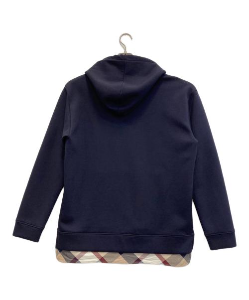 BLACK LABEL CRESTBRIDGE（ブラックレーベル クレストブリッジ）BLACK LABEL CRESTBRIDGE (ブラックレーベル クレストブリッジ) チェック柄レイヤードフーディー ネイビー サイズ:Lの古着・服飾アイテム