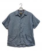 patalohaパタロハ）の古着「JAVA ジャワシャツ/開襟シャツ」｜ブルー