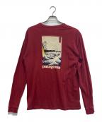 Patagoniaパタゴニア）の古着「【浮世絵】L/Sプリントカットソー」｜レッド