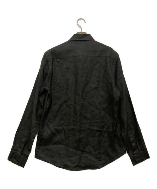 ARMANI JEANS（アルマーニジーンズ）ARMANI JEANS (アルマーニジーンズ) リネンシャツ ブラック サイズ:Sの古着・服飾アイテム