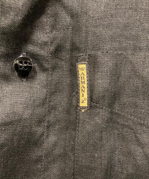 ARMANI JEANS（アルマーニジーンズ）ARMANI JEANS (アルマーニジーンズ) リネンシャツ ブラック サイズ:Sの古着・服飾アイテム