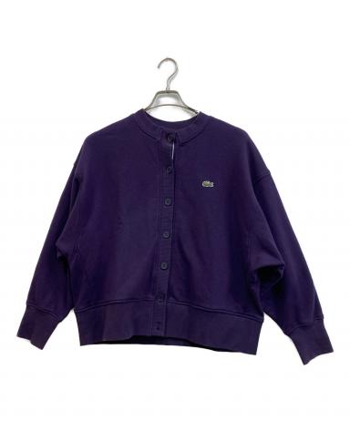 中古・古着通販】LACOSTE (ラコステ) スウェットカーディガン パープル