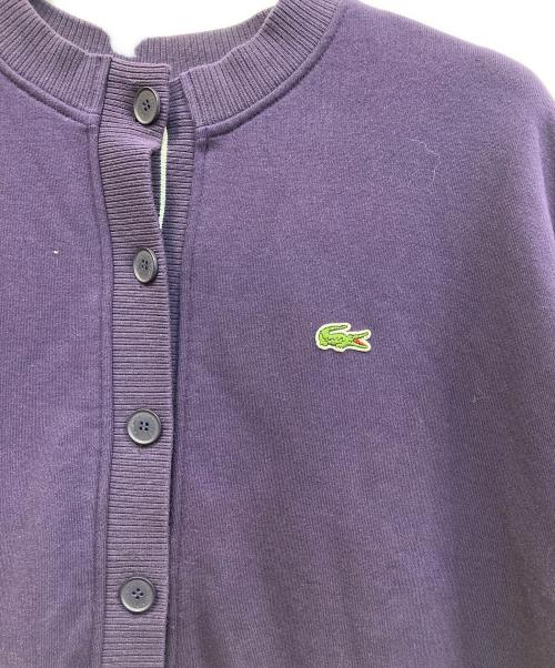 LACOSTE（ラコステ）LACOSTE (ラコステ) スウェットカーディガン パープル サイズ:Lの古着・服飾アイテム