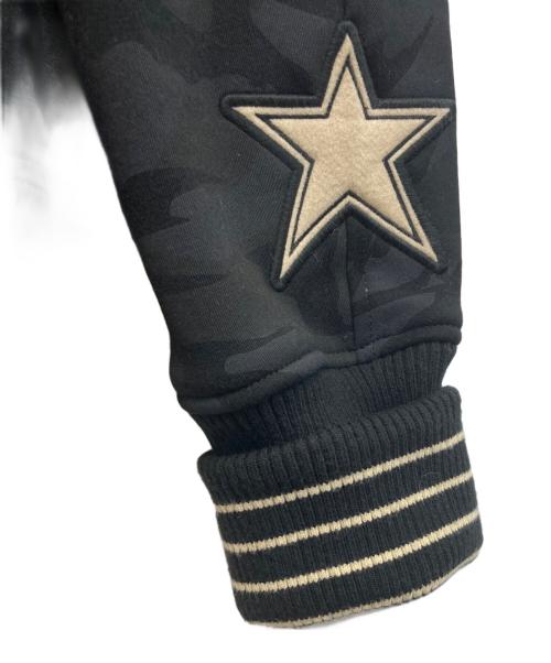 VANSON（バンソン）VANSON (バンソン) CROESWORST デスラビットボンディングパーカー ブラック サイズ:XLの古着・服飾アイテム