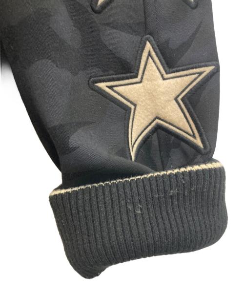 VANSON（バンソン）VANSON (バンソン) CROESWORST デスラビットボンディングパーカー ブラック サイズ:XLの古着・服飾アイテム