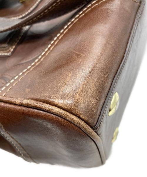 COACH（コーチ）COACH (コーチ) ハンプトン シグネチャーハンドバッグ ブラウンの古着・服飾アイテム
