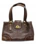 COACH（コーチ）の古着「ハンプトン シグネチャーハンドバッグ」｜ブラウン