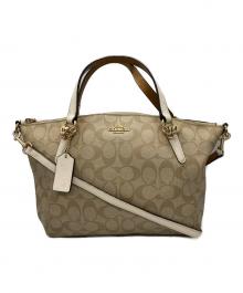 COACH（コーチ）の古着「シグネチャー2WAY トートバッグ」｜ベージュ