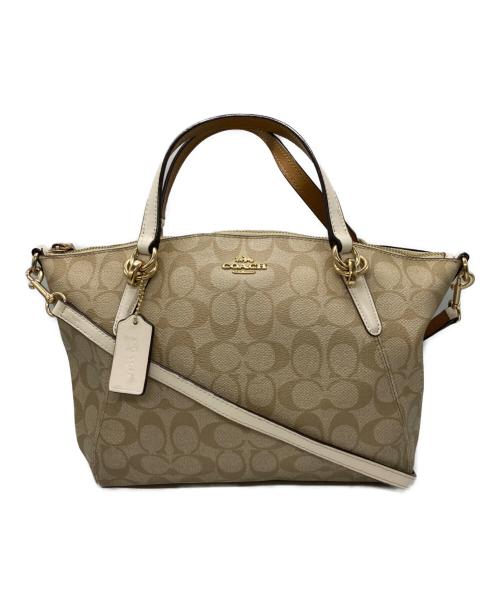 COACH（コーチ）COACH (コーチ) シグネチャー2WAY トートバッグ ベージュの古着・服飾アイテム