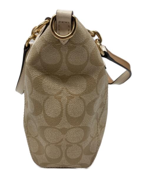 COACH（コーチ）COACH (コーチ) シグネチャー2WAY トートバッグ ベージュの古着・服飾アイテム