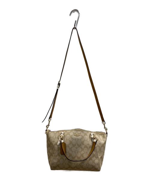 COACH（コーチ）COACH (コーチ) シグネチャー2WAY トートバッグ ベージュの古着・服飾アイテム