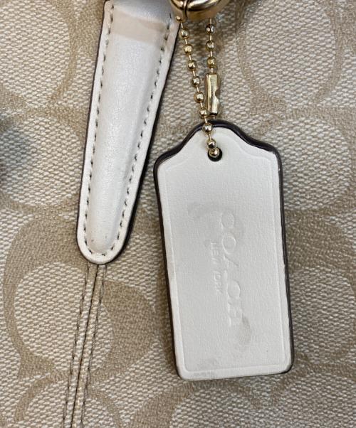 COACH（コーチ）COACH (コーチ) シグネチャー2WAY トートバッグ ベージュの古着・服飾アイテム