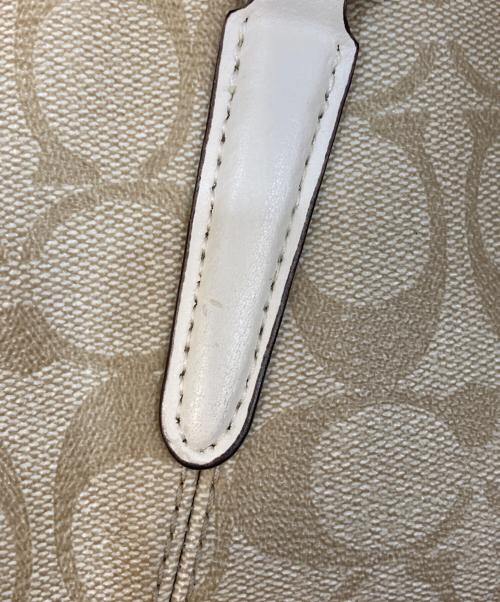 COACH（コーチ）COACH (コーチ) シグネチャー2WAY トートバッグ ベージュの古着・服飾アイテム